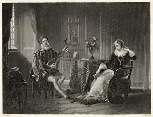 16th Century Royal Portraits Prints: Queen of Scots / Chastelrd
