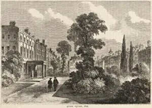 Old England Picturesque Scenes Prints: Queen Square 1810