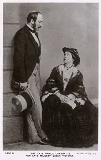 Queen Victoria and Prince Albert Print, circa 1950s