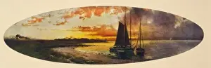 Sunset By The Sea Prints: A quiet cove