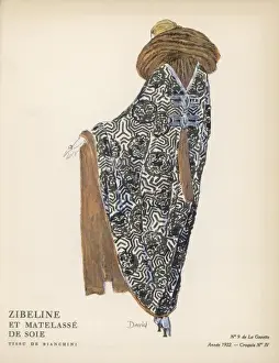 Chinoiserie Prints: Quilted Silk Coat Print 1922