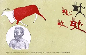 Quthing, Lesotho - Artwork of the San Bushmen Quthing, Lesotho - Artwork of the San Bushmen
