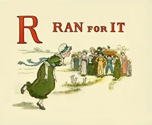 Classic Illustration Art Prints: R Ran for it