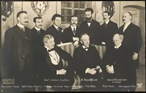 Print of Richard Strauss at the first production of Der Rosenkavalier
