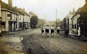 Race - Men Running (Showing the Plough and Harrow Inn) Race - Men Running (Showing the Plough and Harrow Inn)