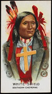 Racial/White Shield Print: Southern Cheyenne Tribe Chief