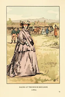 Racing at the Bois de Boulogne, Paris, 1862 Racing at the Bois de Boulogne, Paris, 1862