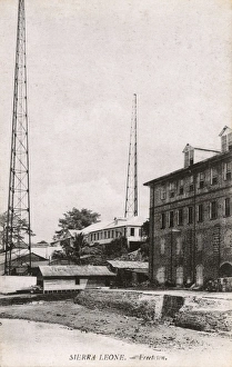 Radio masts, Freetown, Sierra Leone, West Africa Radio masts, Freetown, Sierra Leone, West Africa