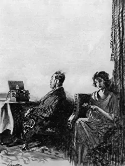 Radio Entertainment History Prints: The Radio Widow
