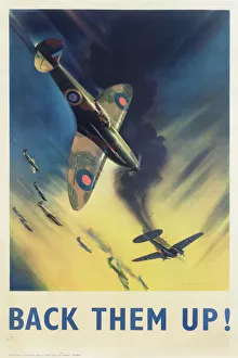 RAF Poster, Back Them Up! WW2