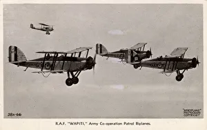 RAF Westland Wapiti Biplanes - Army Co-operation patrol RAF Westland Wapiti Biplanes - Army Co-operation patrol