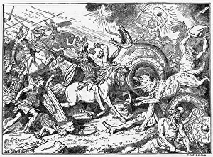 Ragnarok: A Depiction of the Teutonic Doomsday Print