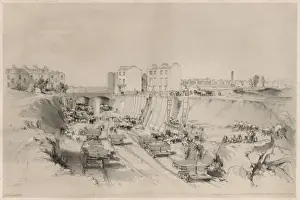 Historical Rail Transport Prints: Rail Construction 1836