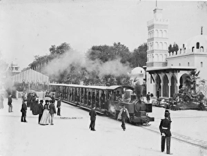 Railroad train at the Paris Exposition, 1889 Railroad train at the Paris Exposition, 1889