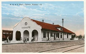 Railway station at Chanute, Kansas, USA Railway station at Chanute, Kansas, USA