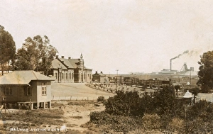 Railway station, Krugersdorp, Transvaal, South Africa Railway station, Krugersdorp, Transvaal, South Africa