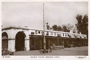 Railway Station, Peshawar Cantonment, British India Railway Station, Peshawar Cantonment, British India