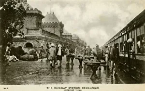 Railway Station at Rawalpindi, Punjab Province, Pakistan