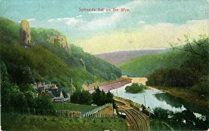 Railway Station & River Wye, Symonds Yat, England Railway Station & River Wye, Symonds Yat, England