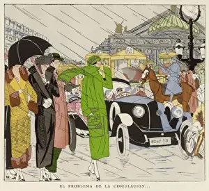 Rain in Paris Print: A Scene of Avenue de l'Opera