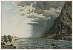 Victorian Era Landscapes Prints: RAINSTORM