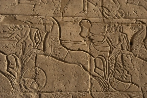 Ramesseum. Army during a battle. Relief. Egypt Ramesseum. Army during a battle. Relief. Egypt