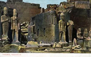 The Ramesseum - the memorial temple (or mortuary temple) of Pharaoh Ramesses II ('Ramesses the Great') The Ramesseum - the memorial temple (or mortuary temple) of Pharaoh Ramesses II ('Ramesses the Great')