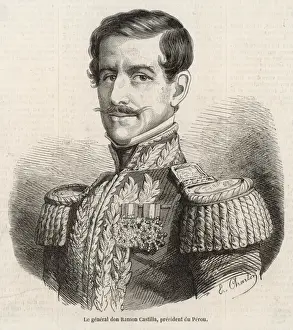 19th Century History Prints: Ramon Castilla