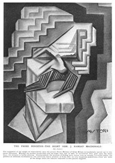 Ramsay Macdonald caricatured by Autori Ramsay Macdonald caricatured by Autori