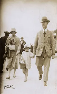 Ramsgate, Kent - Family strolling along the seafront Ramsgate, Kent - Family strolling along the seafront