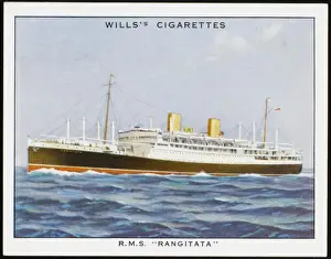 Vintage Ship Images Prints: RANGITATA STEAMSHIP