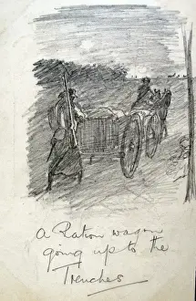 WWI Ration Wagon Print, Royal Army Medical Corps