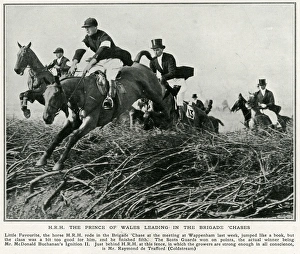 Raymond de Trafford riding with Prince of Wales Raymond de Trafford riding with Prince of Wales