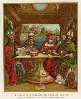 Mary Evans Prints Collection Prints: Four Rc Doctors 16C