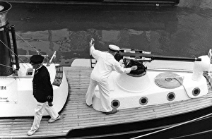 Re-enactment using ship gun, Portsmouth Re-enactment using ship gun, Portsmouth