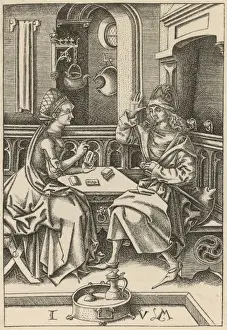 15th Century Tarot Reading Print
