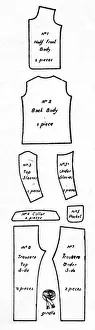 Ready Cut Out Pyjamas Print, 1916