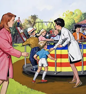 Vintage Park Scene Prints: Recreation Ground