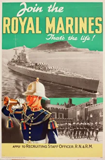 Recruitment poster, The Royal Marines Recruitment poster, The Royal Marines