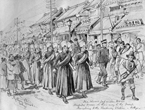 Red Cross in Japan, nurses for the front, 1904 Red Cross in Japan, nurses for the front, 1904