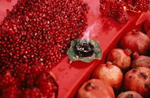 Photography philip dunn/red pomegranate seeds display market stall old Photography philip dunn/red pomegranate seeds display market stall old