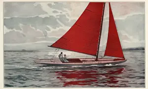 Sailing Boat Images Prints: Red Wings