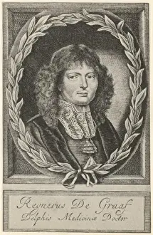 Regner De Graaf Print - Dutch Anatomist Portrait