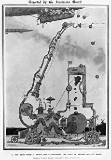 Heath Robinson Prints: Rejected by the Inventions Board Print 1893