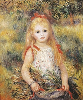 RENOIR, Pierre Auguste. Little Girl Carrying RENOIR, Pierre Auguste. Little Girl Carrying