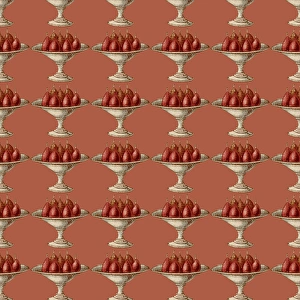 Repeating Pattern - Compote of Pears (red background) Repeating Pattern - Compote of Pears (red background)