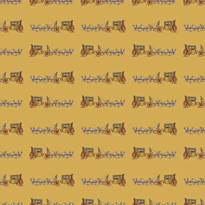 Repeating Pattern - Grand Horse-drawn Carriage Repeating Pattern - Grand Horse-drawn Carriage