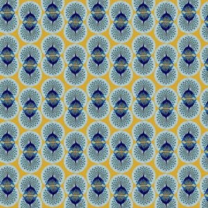 Repeating Pattern - peacocks, yellow Repeating Pattern - peacocks, yellow