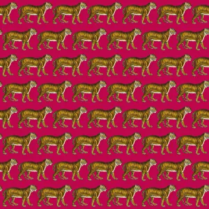 Repeating Pattern - Tigers - red background Repeating Pattern - Tigers - red background