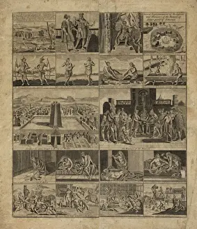 Native American Culture Images Prints: Several representations of the customs and manners of the na